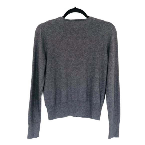 Anthropologie Pearl Embellished Gray Cardigan Sz S - Picture 11 of 12